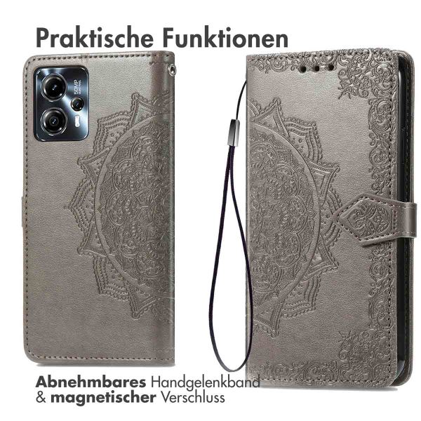 imoshion Mandala Klapphülle Motorola Moto G13 / G23 - Grau