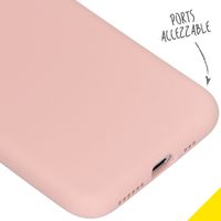 Accezz Liquid Silikoncase Rosa für das iPhone Xs / X