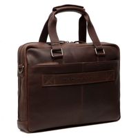 The Chesterfield Brand Manhattan Laptoptasche 15-15.6 Zoll - Echtes Leder - Dunkelbraun