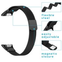 imoshion Magnetisches Milanaise Armband für das  Samsung Galaxy Fit - Schwarz