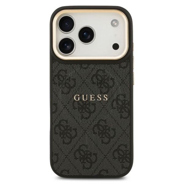 Guess Classic 4G Logo Backcover MagSafe Apple iPhone 17 Pro Max - Schwarz