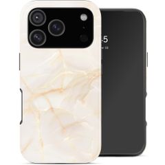 Selencia Vivid Back Cover Apple iPhone 17 Pro Max - Golden Beige Marble