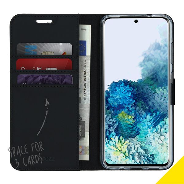 Accezz Wallet TPU Klapphülle Samsung Galaxy S20 - Schwarz