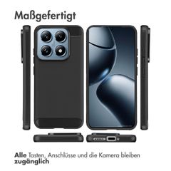 imoshion Brushed Back Cover Xiaomi 14 - Schwarz