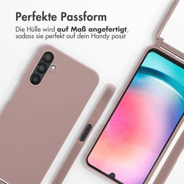 imoshion SilikonHülle mit Band Samsung Galaxy A25 (5G) - Sand Pink