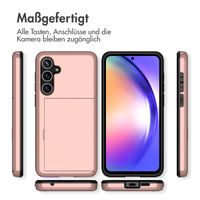 imoshion Backcover mit Kartenfach für das Samsung Galaxy A55 - Rose Gold