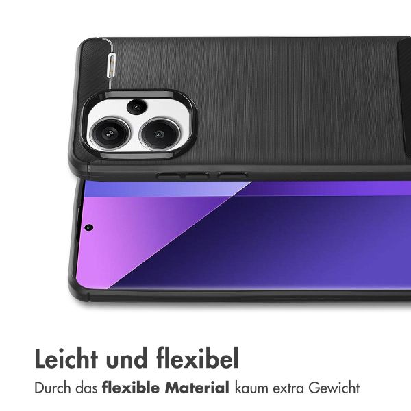 imoshion Brushed Back Cover für das Xiaomi Redmi Note 13 Pro Plus (5G) - Schwarz