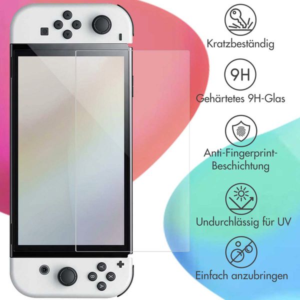 imoshion Screen Protector aus gehärtetem Glas Nintendo Switch OLED