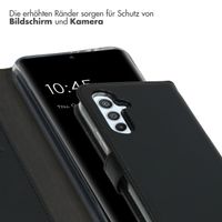 Selencia Echtleder Klapphülle Samsung Galaxy A54 (5G) - Schwarz