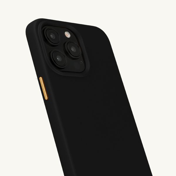 Selencia Rivièra Backcover mit MagSafe mit abnehmbaren Haken Apple iPhone 14 Pro - Velvet Black