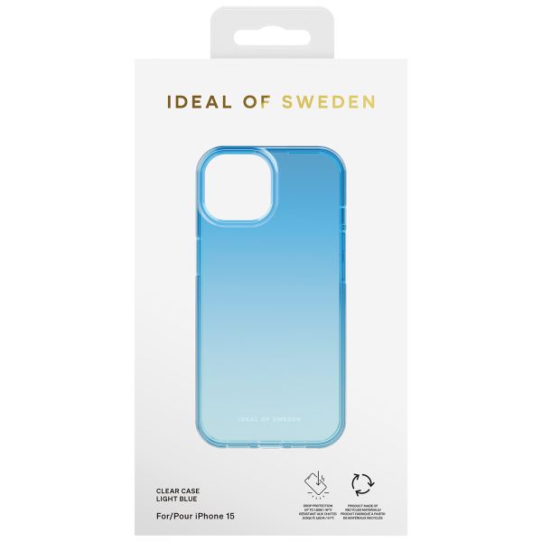 iDeal of Sweden Clear Case für das Apple iPhone 15 - Light Blue