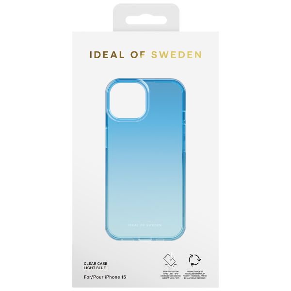 iDeal of Sweden Clear Case für das iPhone 15 - Light Blue