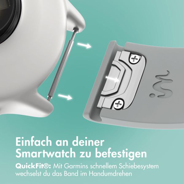 imoshion QuickFit® Silikonarmband -   Garmin 22 mm Anschluss - Grau