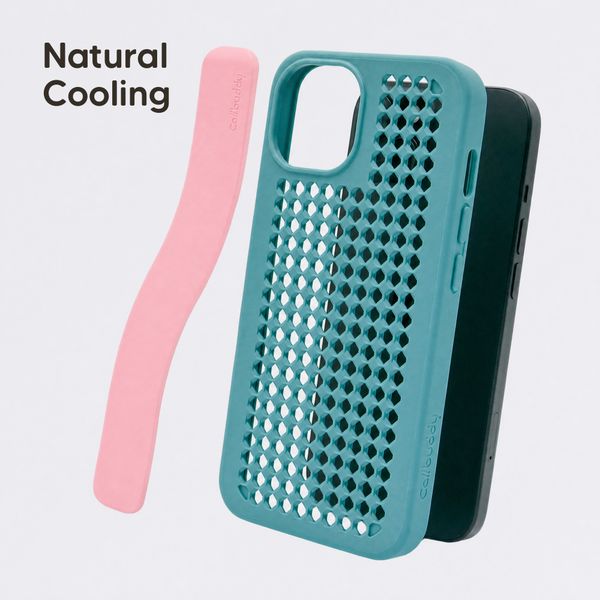 Callbuddy Hülle mit Strap Apple iPhone 17e / 16e / 15 / 14 / 13 - Miami Vice