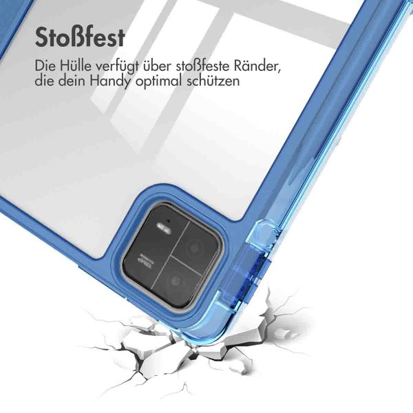 imoshion Trifold Hardcase Klapphülle für das Xiaomi Pad 6 / 6 Pro - Blau