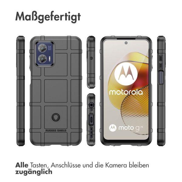 imoshion Rugged Shield Backcover Motorola Moto G73 - Schwarz