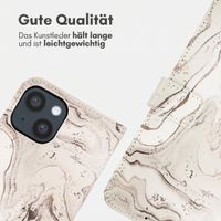 imoshion Design Klapphülle Apple iPhone 14 - Sandy Marble