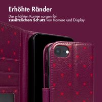imoshion Design Klapphülle Apple iPhone SE (2022 / 2020) / 8 / 7 / 6(s) - Crush Check Coral Dust