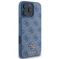 Guess 4G Metal Logo Back Cover MagSafe Apple iPhone 16 Pro - Blau