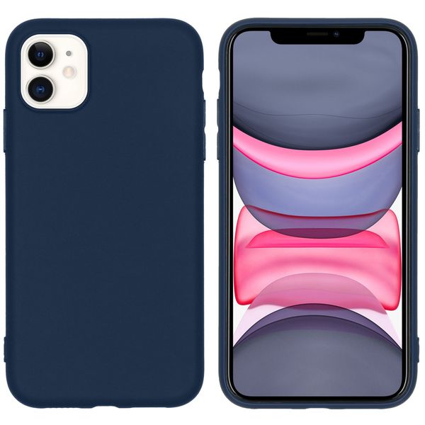 imoshion Color TPU Hülle Dunkelblau für das iPhone 11