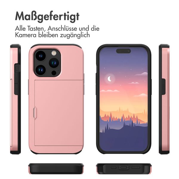 imoshion Backcover mit Kartenfach Apple iPhone 15 Pro - Rosé gold