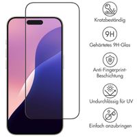 Accezz Full Cover Screen Protector aus gehärtetem Glas für das Apple iPhone 16 Pro Max