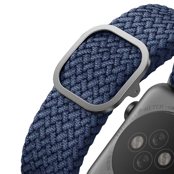 Uniq Aspen Geflochtenes Armband für die Apple Watch Series 1 bis 10 / SE / Ultra (2) (44/45/46/49 mm) - Oxford-Blau