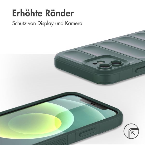 imoshion EasyGrip Back Cover für das iPhone 12 - Dunkelgrün