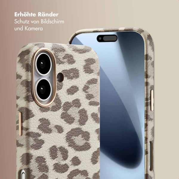 Selencia Sabi Backcover Leopardenmuster mit MagSafe Apple iPhone 17 - Soft Ivory