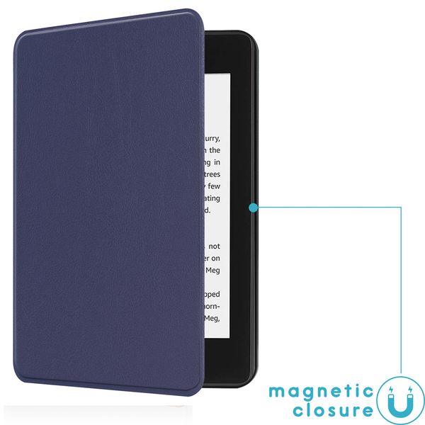 imoshion Slim Hard Case Sleepcover für das Amazon Kindle Paperwhite 4 (2018) - Dunkelblau