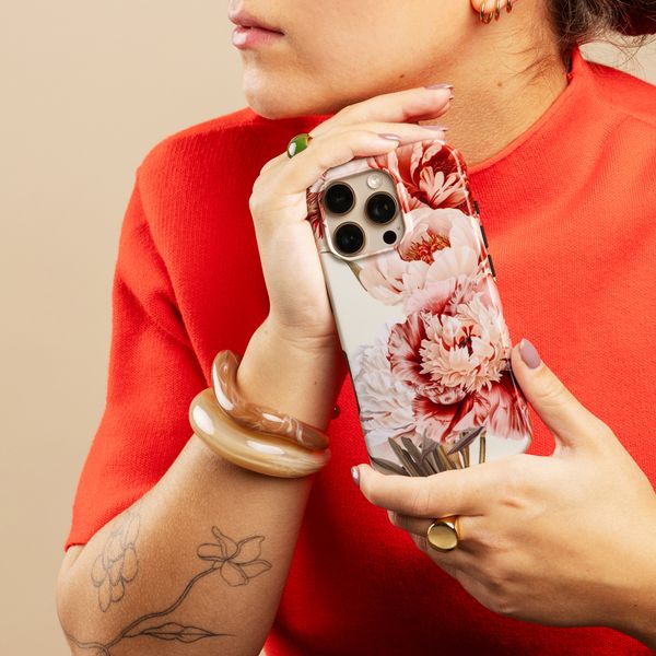 Selencia Vivid Back Cover Apple iPhone 17 - Vintage Peony