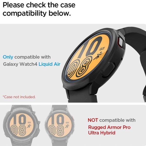 Spigen ﻿GlastR Slim HD Screenprotector 3er-Pack für das Samsung Galaxy Watch 4 - 44mm