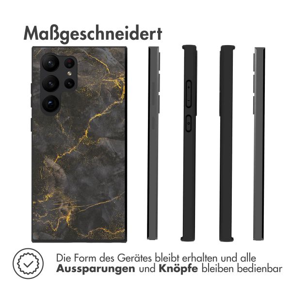 imoshion Design Hülle für das Samsung Galaxy S23 Ultra - Black Marble