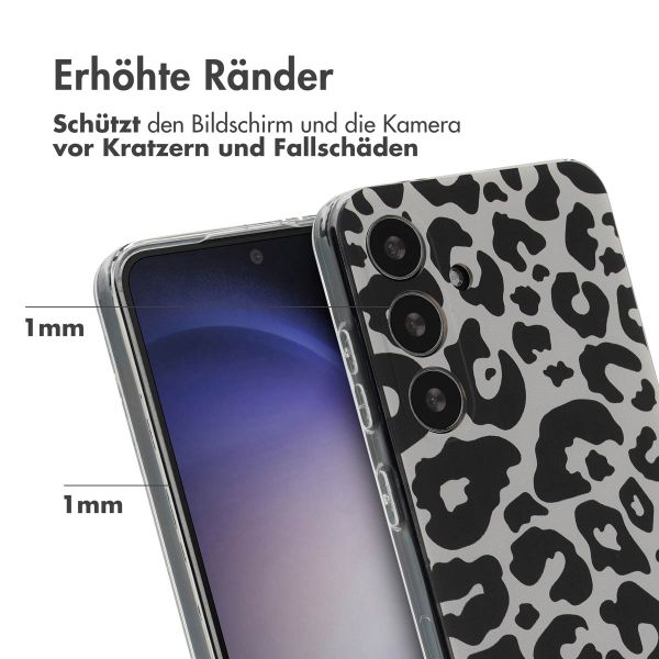 imoshion Design Hülle Samsung Galaxy S24 - Leopard Transparent
