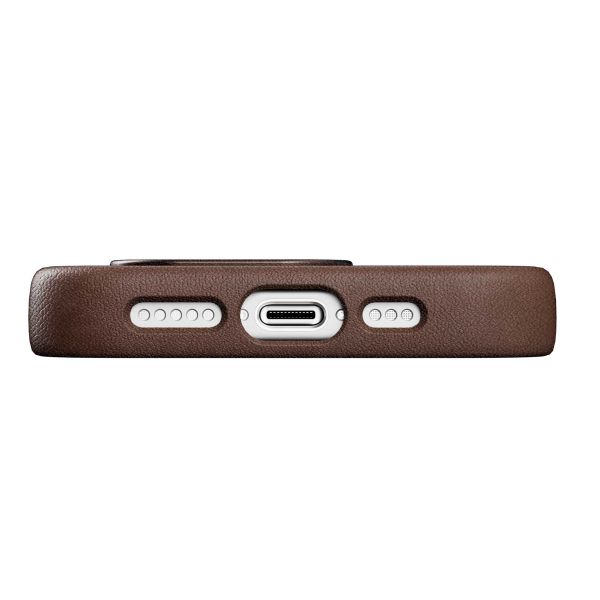 Woodcessories Bio Leather Case MagSafe für das iPhone 15 Pro - Braun