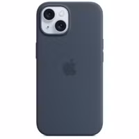 Apple Silikon-Case MagSafe für das Apple iPhone 15 - Storm Blue
