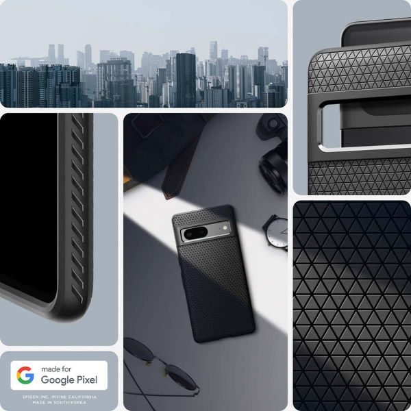 Spigen Liquid Air™ Backcover Google Pixel 7 - Schwarz