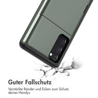 imoshion Backcover mit Kartenfach Samsung Galaxy S20 FE - Dunkelgrün