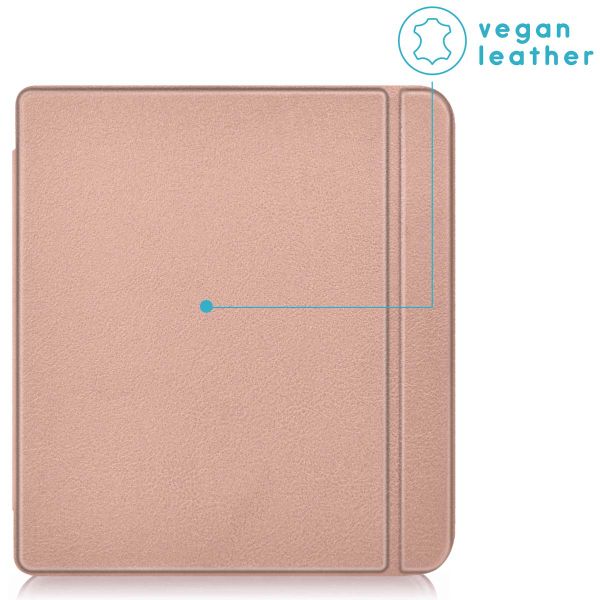 imoshion Slim Hard Case Sleepcover mit Stand für das Kobo Libra Colour - Rose Gold