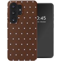 Selencia Vivid Rückabdeckung mit MagSafe Samsung Galaxy S26 Ultra - Happy Dots Chocolate