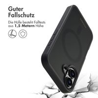 Accezz Rugged Frosted Back Cover mit MagSafe Apple iPhone 16 - Schwarz