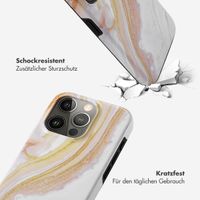 Selencia Vivid Back Cover Apple iPhone 15 Pro - Chic Marble Gold