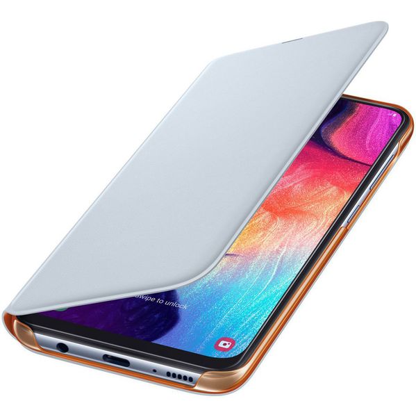 Samsung Original Wallet Klapphülle Weiß für das Samsung Galaxy A50 / A30s