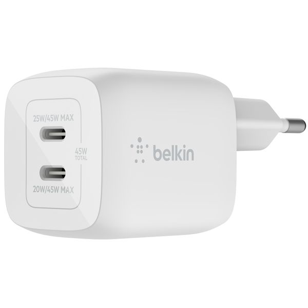 Belkin ﻿Boost↑Charge™ GaN Pro Adapter 2 Ports - USB-C - 45 W - Weiß