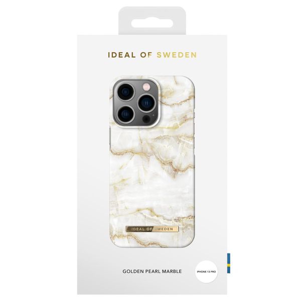 iDeal of Sweden Fashion Back Case für das iPhone 13 Pro - Golden Pearl Marble