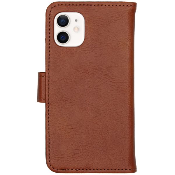 imoshion Luxuriöse Klapphülle Apple iPhone 12 Mini - Braun
