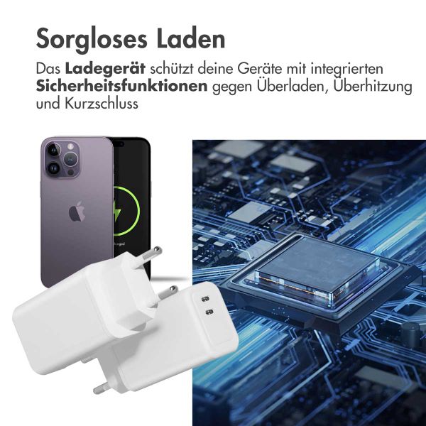 imoshion 35 Watt Ladegerät | 2x USB-C - Weiß