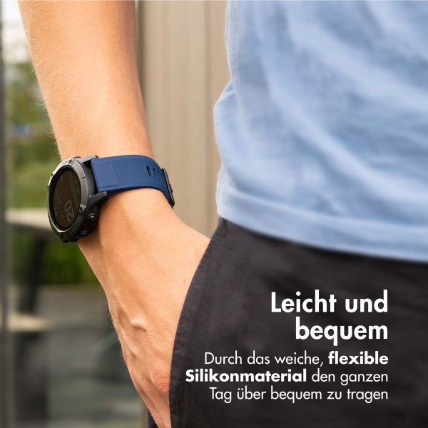 imoshion QuickFit® Silikonarmband -   Garmin 22 mm Anschluss - Dunkelblau