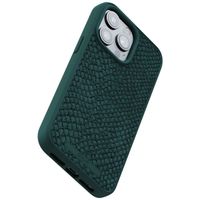 Njorð Collections Salmon Leather MagSafe Case für das iPhone 15 Pro Max - Green