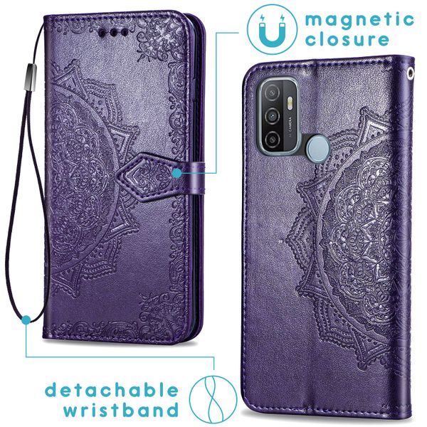 imoshion Mandala Klapphülle Oppo A53 / Oppo A53s  - Violett